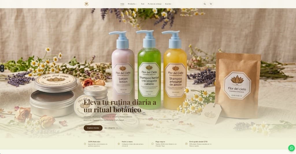 Flor del Cielo | Ecommerce de cosmética artesanal