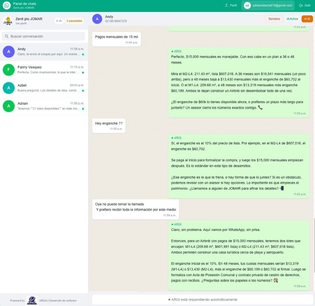 ZENIT | Asistente de WhatsApp con IA